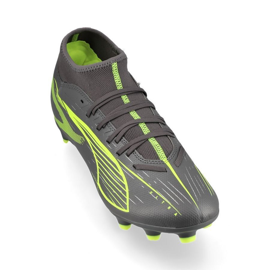 PUMA Ultra 5 Play   FG/AG Audacity - Matte Aged Silver/Jaune/Argenté