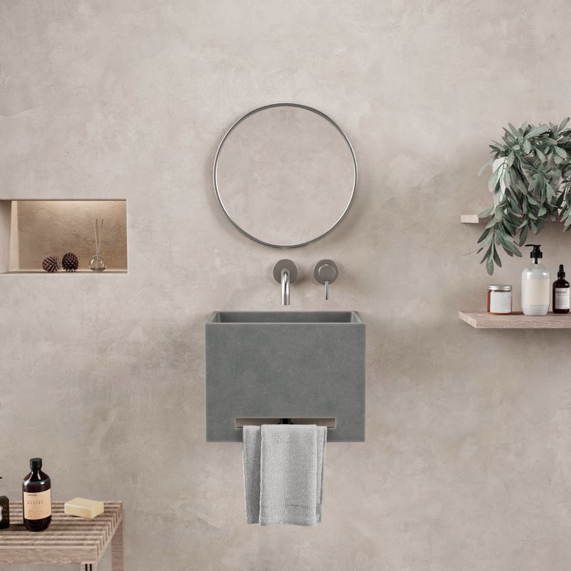 Ideavit - Idea.Wall - Fontein - Grijs/Bruin - Beton - Rechthoekig
