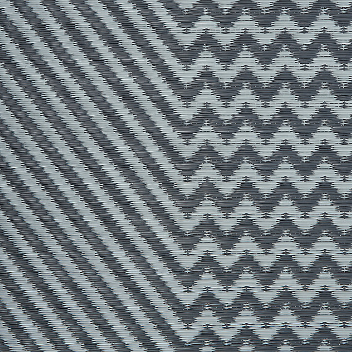 Tapis GoodHome noir et blanc rayé L.170 x l.120cm