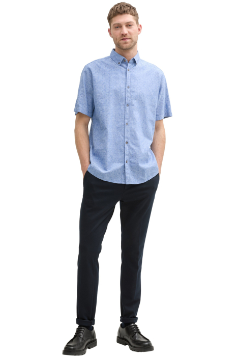 Tom Tailor blauwe heren overhemd