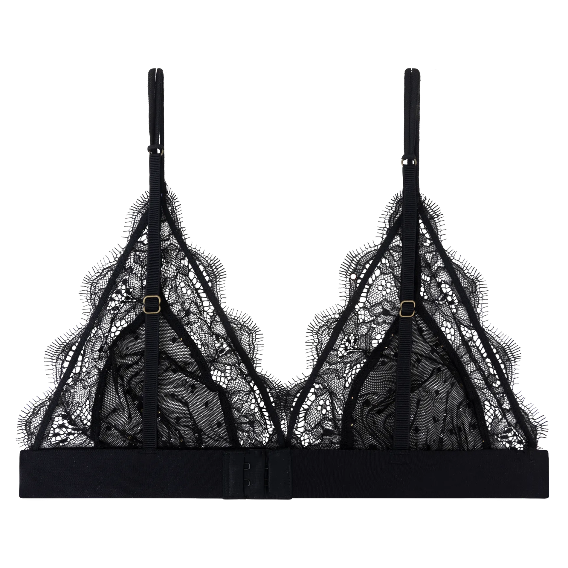 LOVE LACE - Bralette triangle | Noir