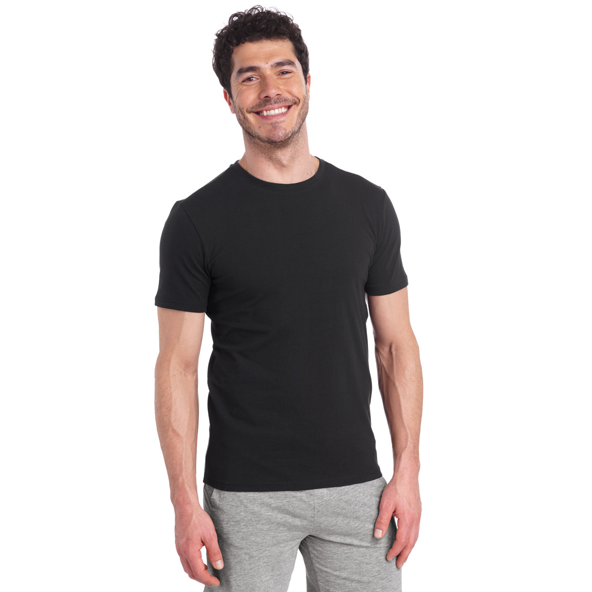 VanVaan Herren T-Shirt mit Rundhalsausschnitt schwarz