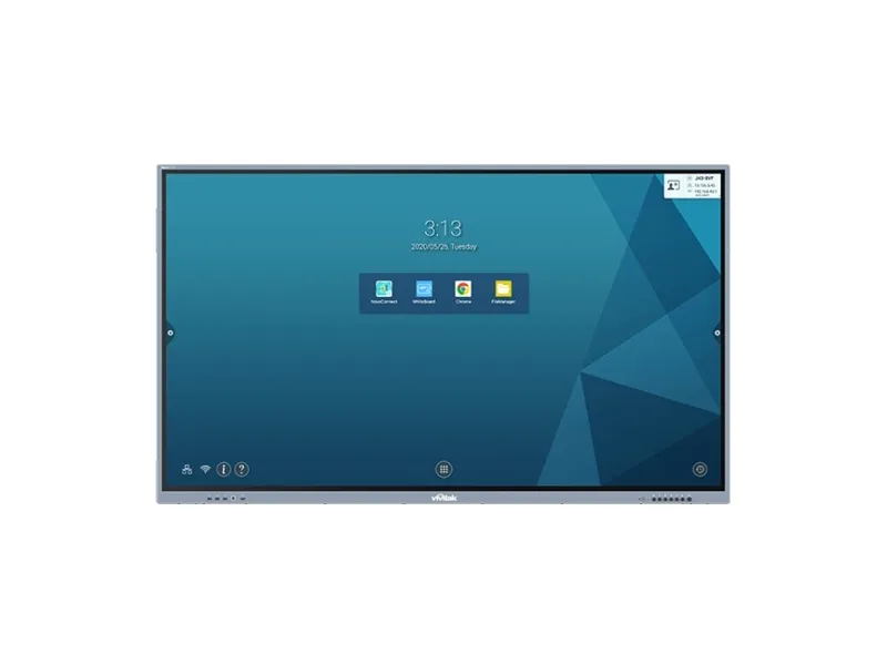 VIVITEK DS NovoTouch BK750i sølv 75''/3xHDMI/VGA/DP/USB