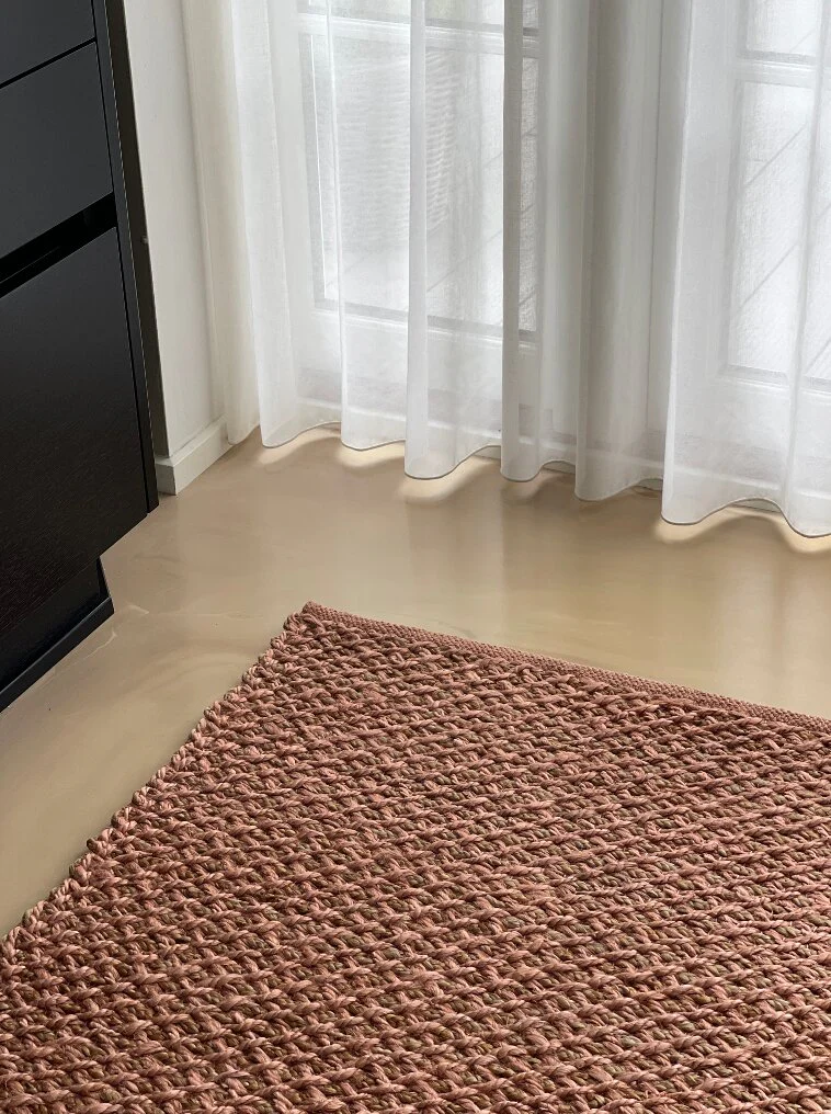 Jou Quilts  Jou Woods Jute Hemp Cotton gulvtæppe - 90x150 cm.
