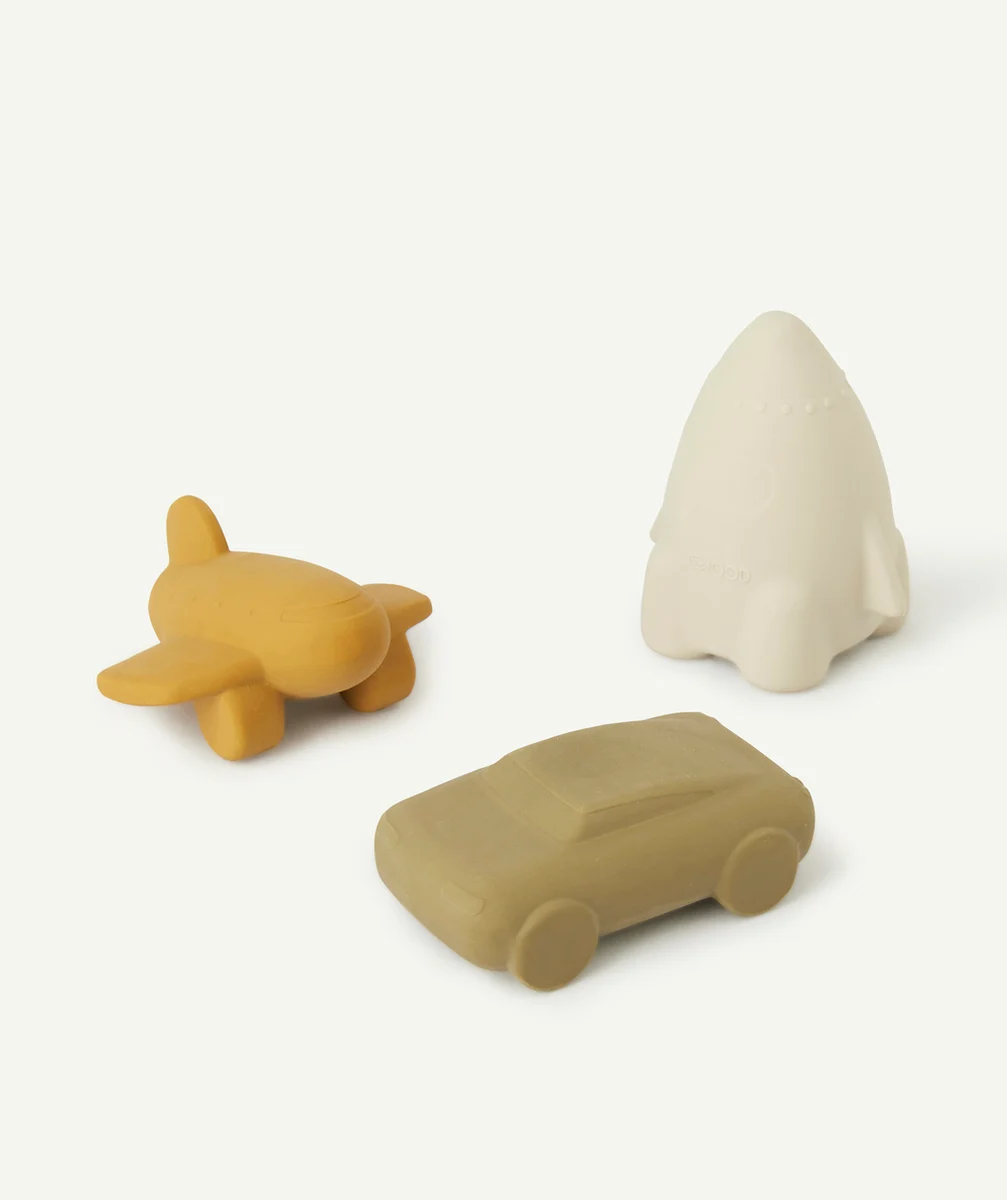 LIEWOODLOT DE 3 JOUETS JACOB ROUGE ROSE ET ORANGE