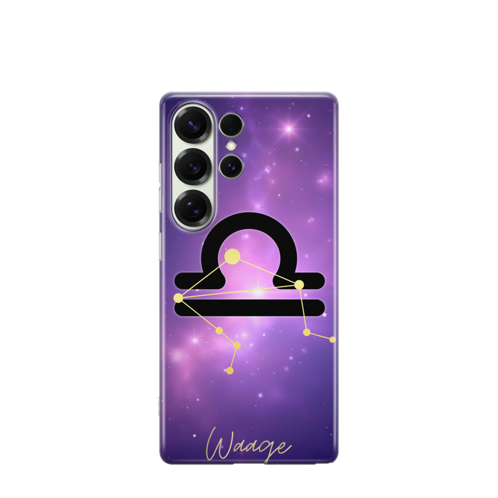 Samsung Galaxy S25 Ultra Gummi Hülle Waage 1 - Lila-Violett