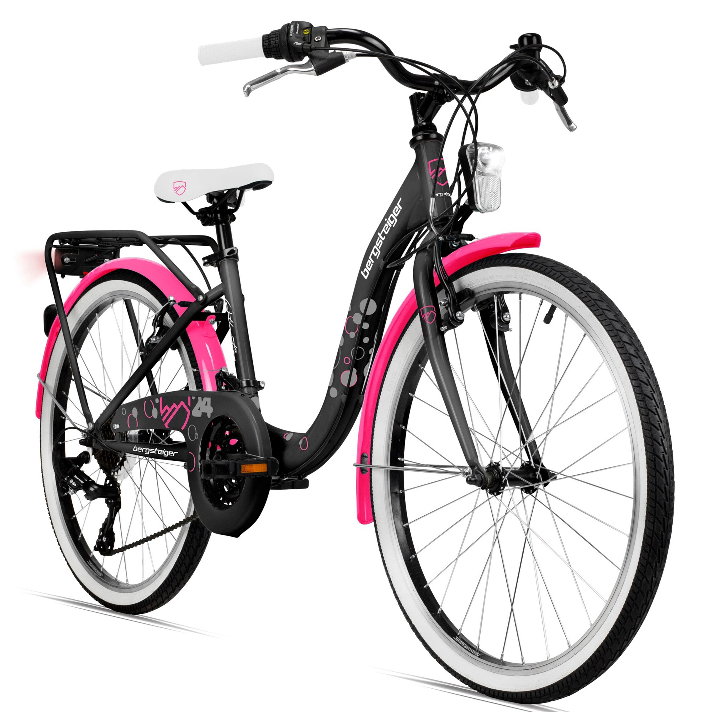 Bergsteiger Citybike Atlantis 24 Zoll | Pink