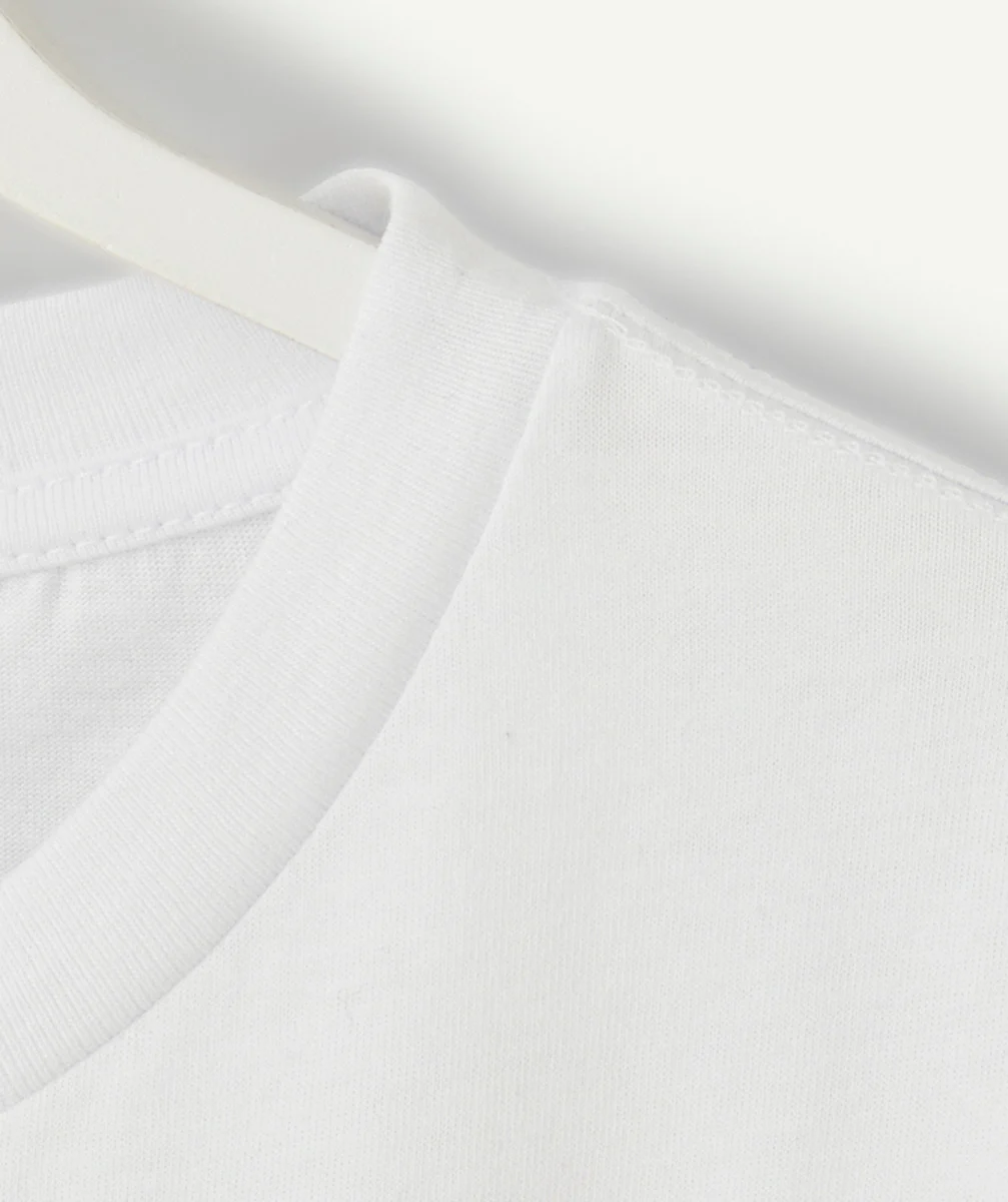 VANST-SHIRT CLASSIC EN COTON BLANC AVEC LOGO NOIR