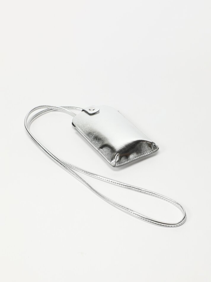 Capa metálica para celular - Prata