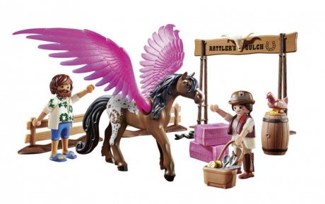 Playmobil: The Movie Marla And Del With Flying Horse