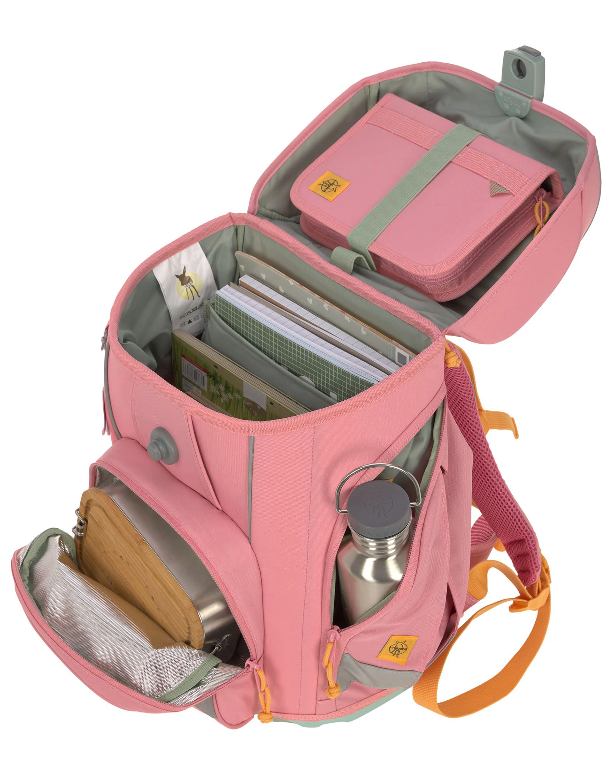 Schulranzen-Set UNIQUE (30x25x41) 9-teilig in pink