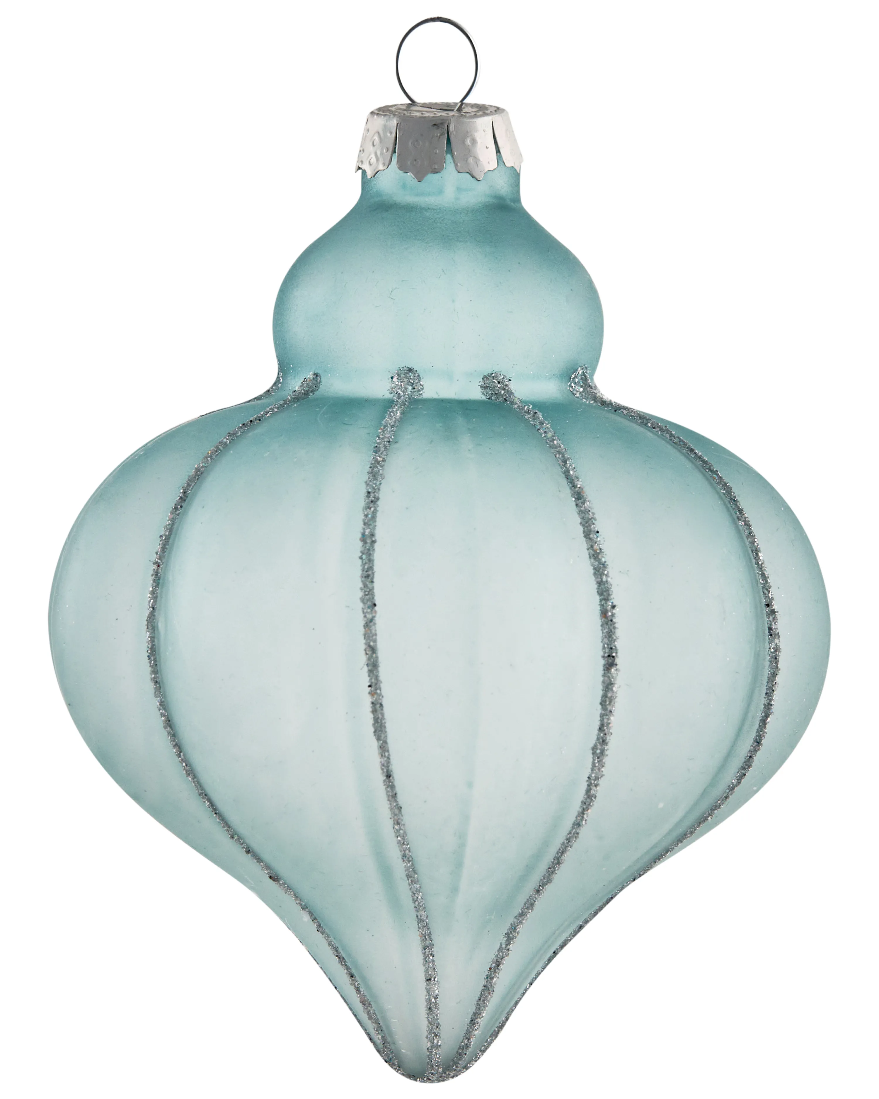 Set van 35 kerstballen SNOWFALL Glas Blauw