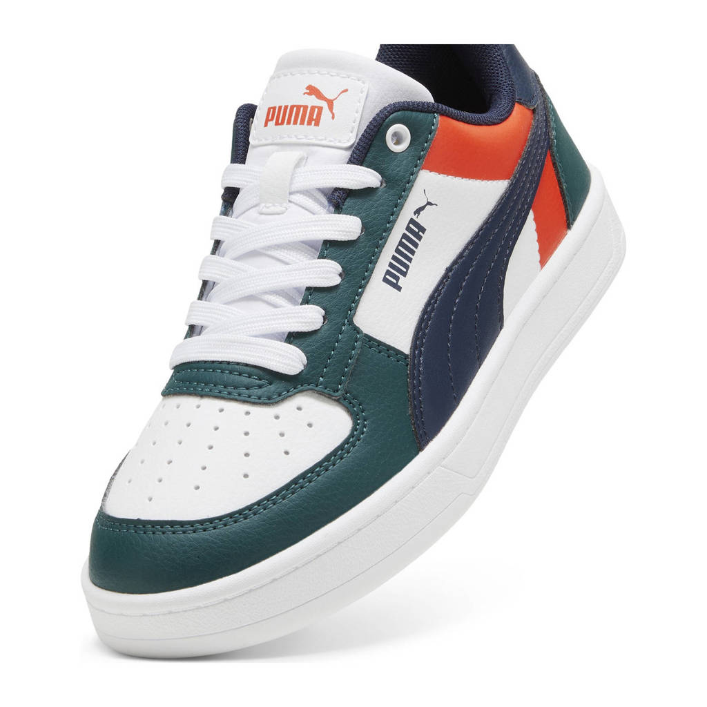 Puma Caven 2.0 Blocksneakers wit/donkergroen/donkerblauw
