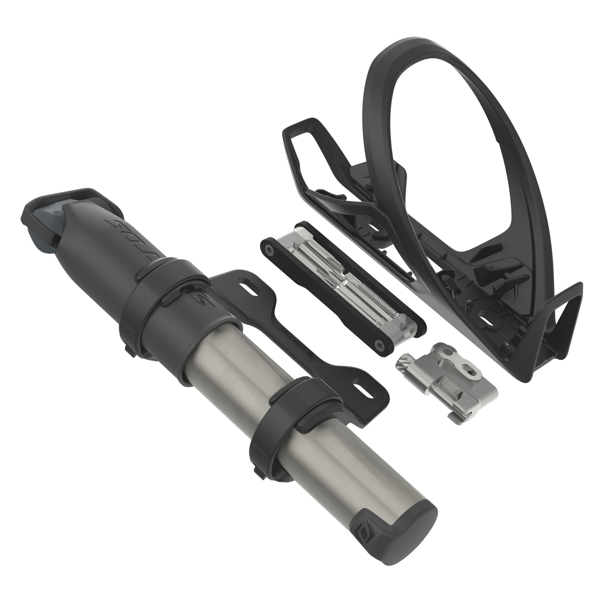 Syncros iS Flaskeholder Med Multitool Og Pumpe