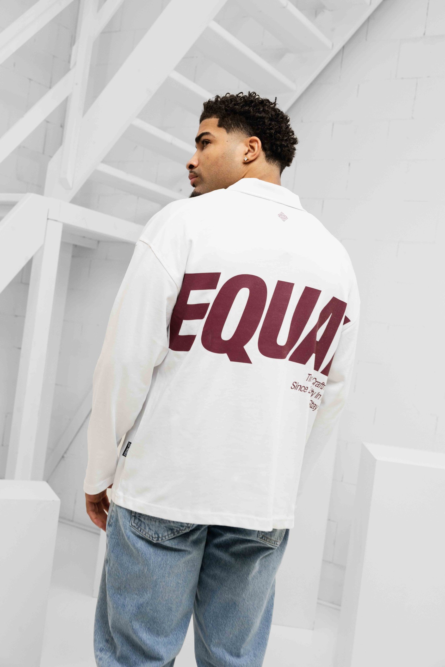 Equalite Elia Longsleeve Polo Heren Wit
