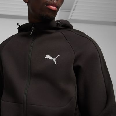 PumaEVOSTRIPE Full Zip Hoodie DK - schwarz