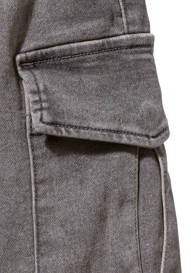 John Devin Shorts »Bermuda, kurze Jogger Pants«  mit Cargotaschen, knielang, elastische Schlupf-Bermuda