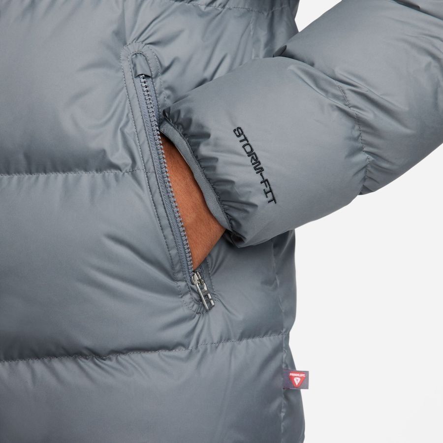 Nike Manteau d'Hiver Storm-FIT Coupe-Vent Primaloft Puffer - Gris/Blanc Cassé