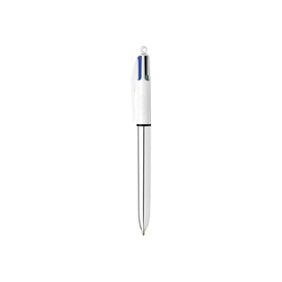 BIC 4 Couleurs - stylo bille 4 couleurs - noir, rouge, bleu, vert (pack de 3)