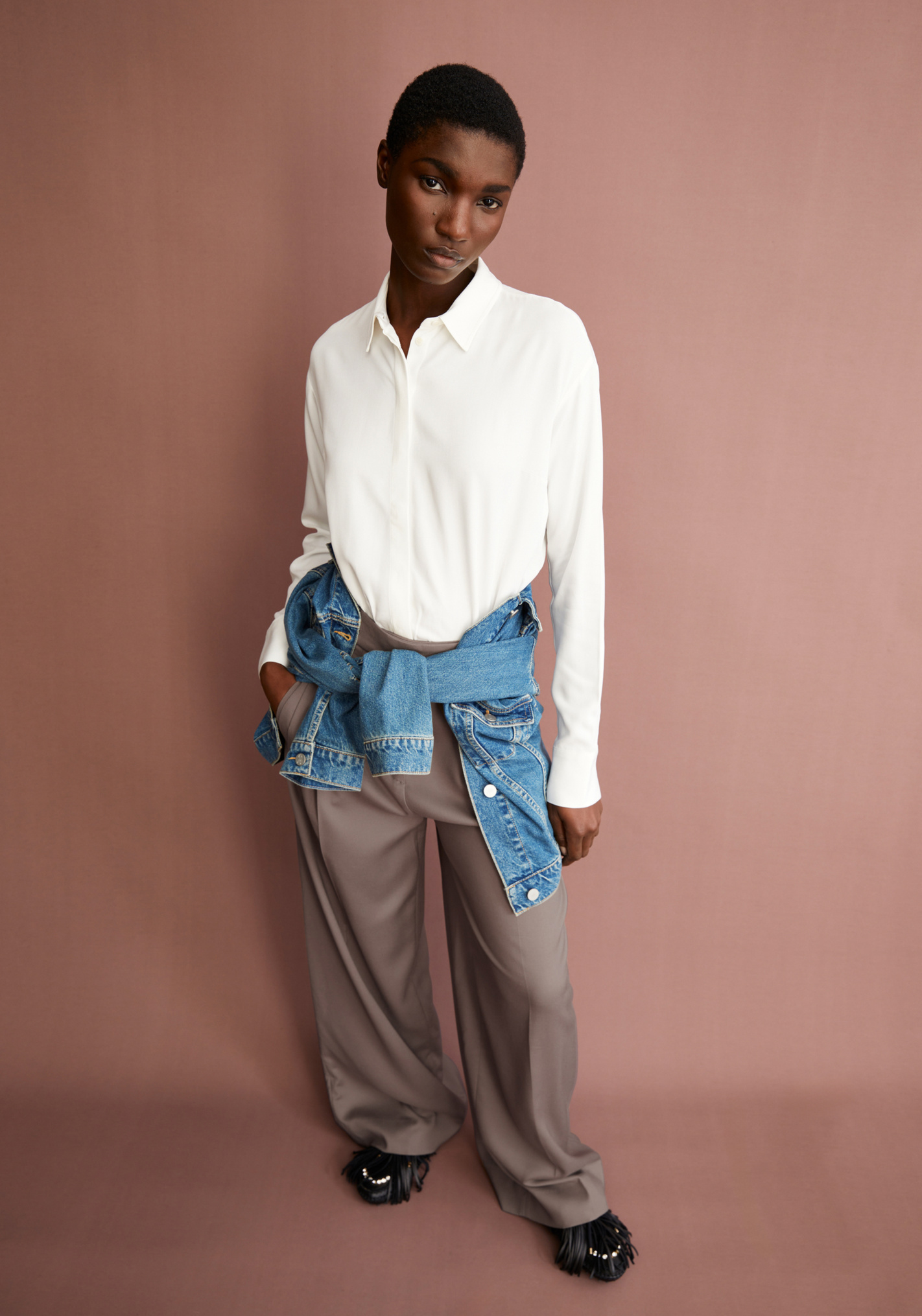 Armedangels Bluse Larisaana Longsleeve Off White