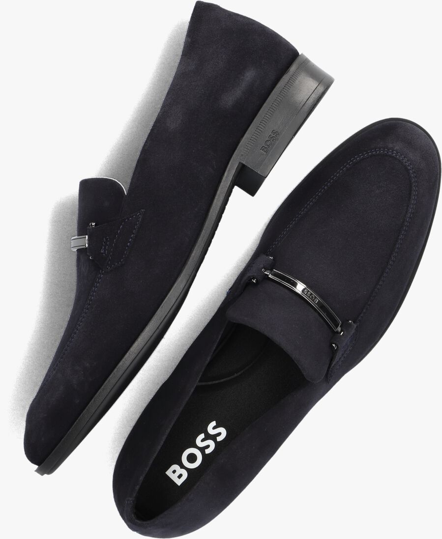 BOSS blauwe boss loafers colby_loaf