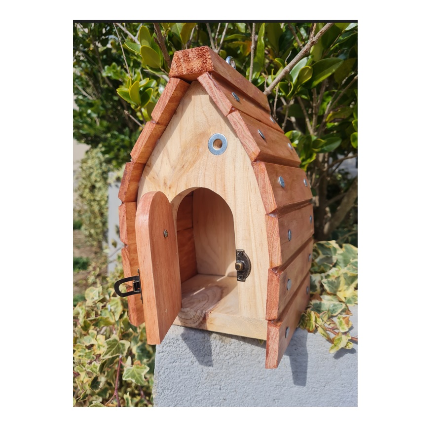 Casinha de passarinho Elfo World de Lascas de Madeira