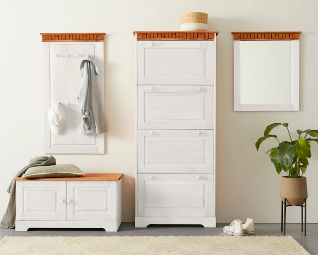 Home affaire Sitzbank »Lisa« mit Stauraum und 2 Drehtüren, Breite 90 cm