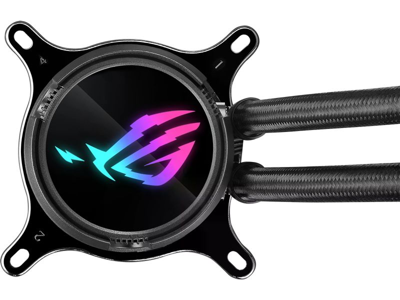 ASUS ROG Wasserkühlung ROG Strix LC III 240 ARGB Schwarz All-in-One Wasserkühlung mit 2x 120-mm Lüfter mit RGB-Beleuchtung