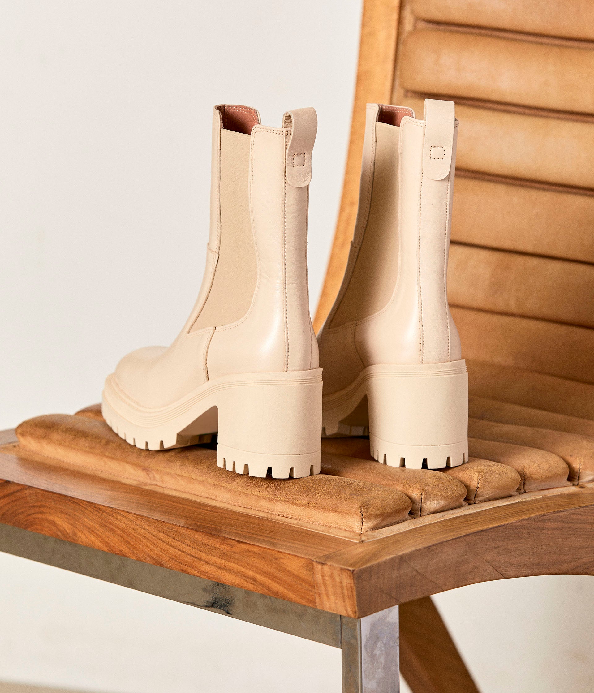 Boots beiges Alix