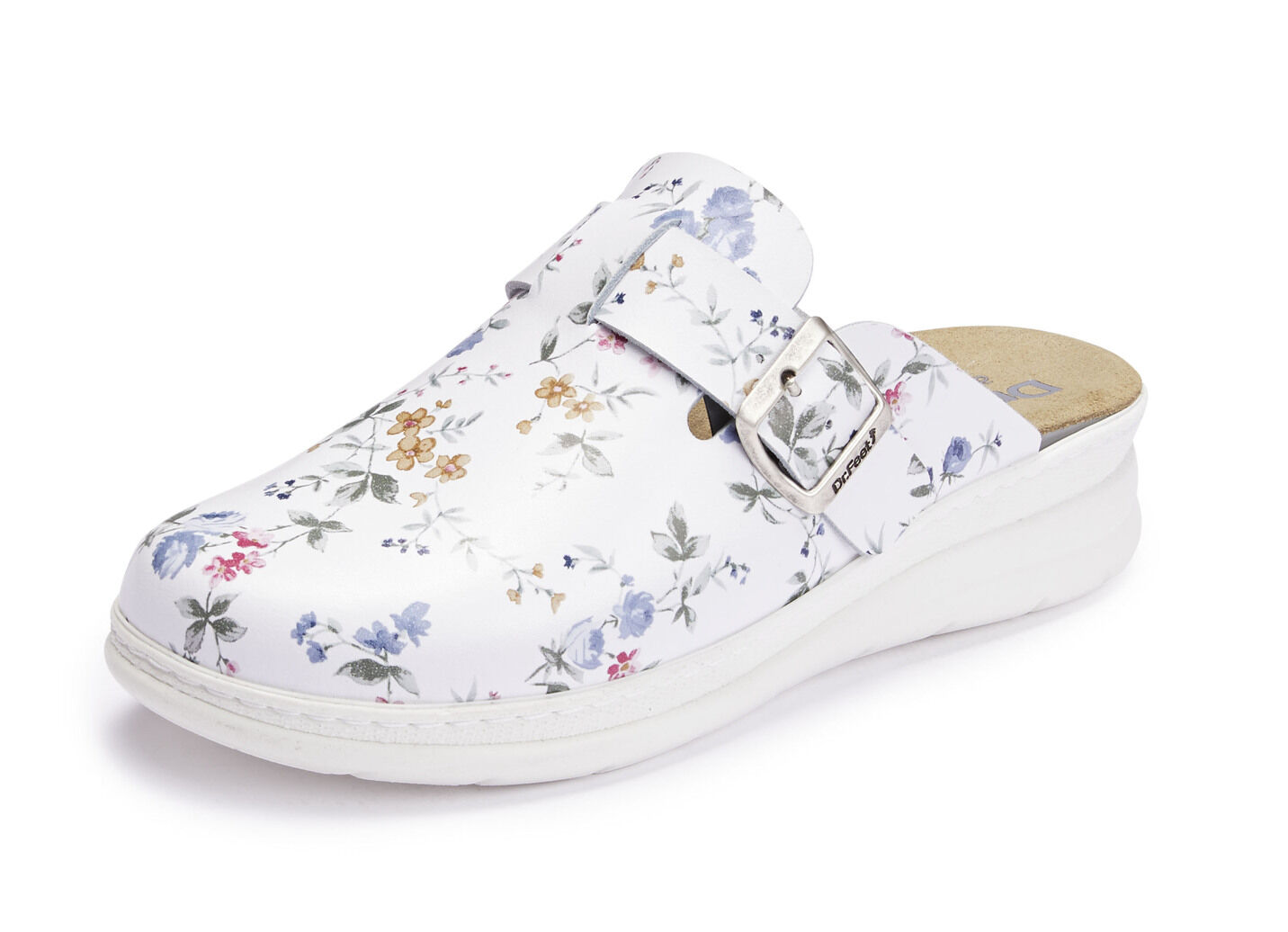 ELENA EDEN, klassische Damen-Clogs, Weite H, mit herausnehmbarem Fussbett