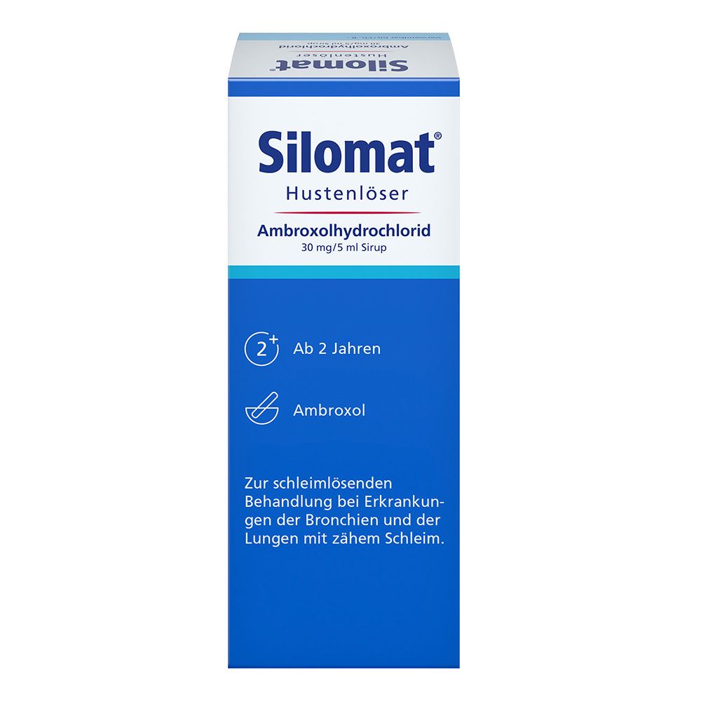 Silomat® Hustenlöser – erleichtert das Abhusten & reduziert neue Hustenattacken durch Ambroxol – Erdbeer-Vanille-Geschmack – für Kinder ab 2 Jahren geeignet