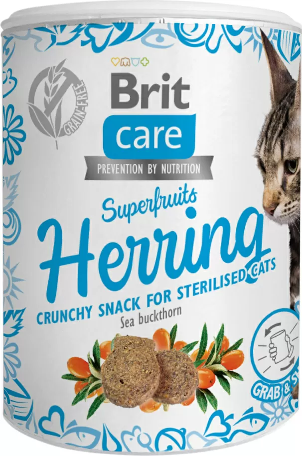 Brit Care Cat Snack Superfruits, sild - 100 g