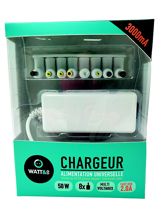 Chargeur universel 3000 mA Watt & Co