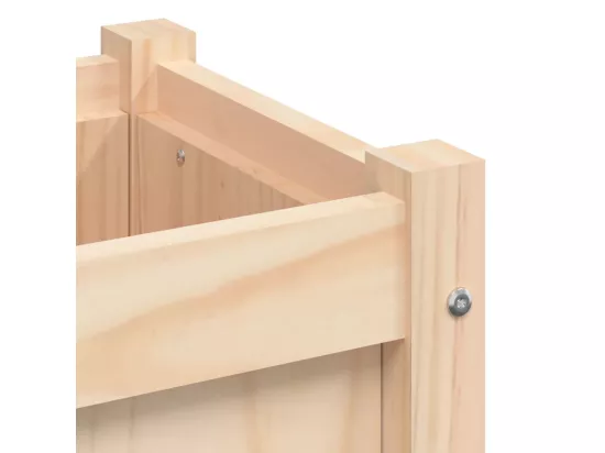 Jardinière 150x50x70 cm bois de pin massif