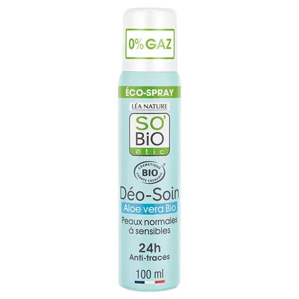 Desodorante em Spray Ecológico So'Bio Étic com Aloe Vera Orgânica 100ml