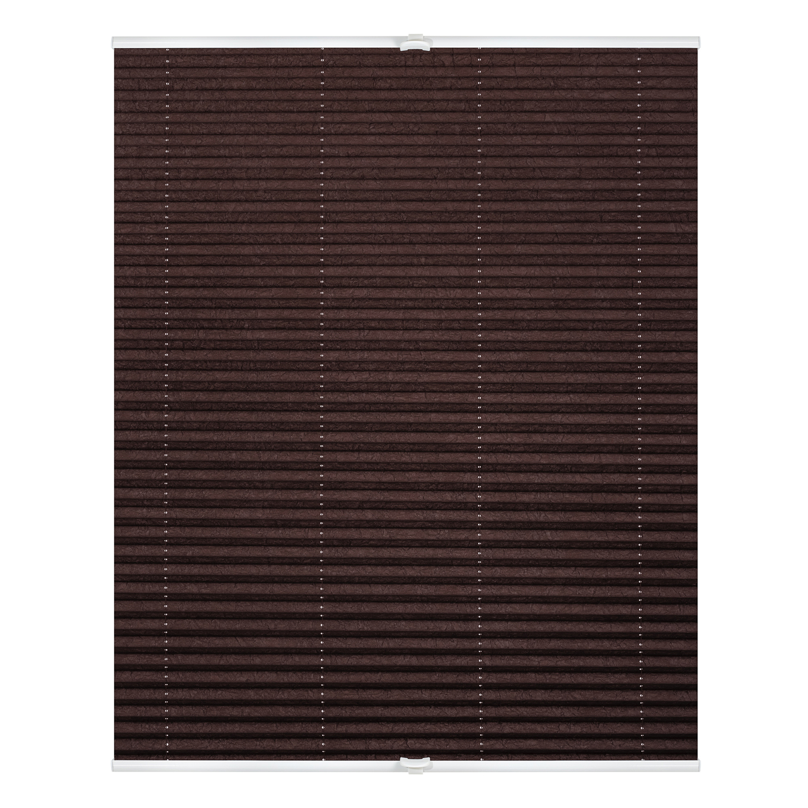 LICHTBLICK Plissee - braun - Crushed-Optik - 45x130 cm