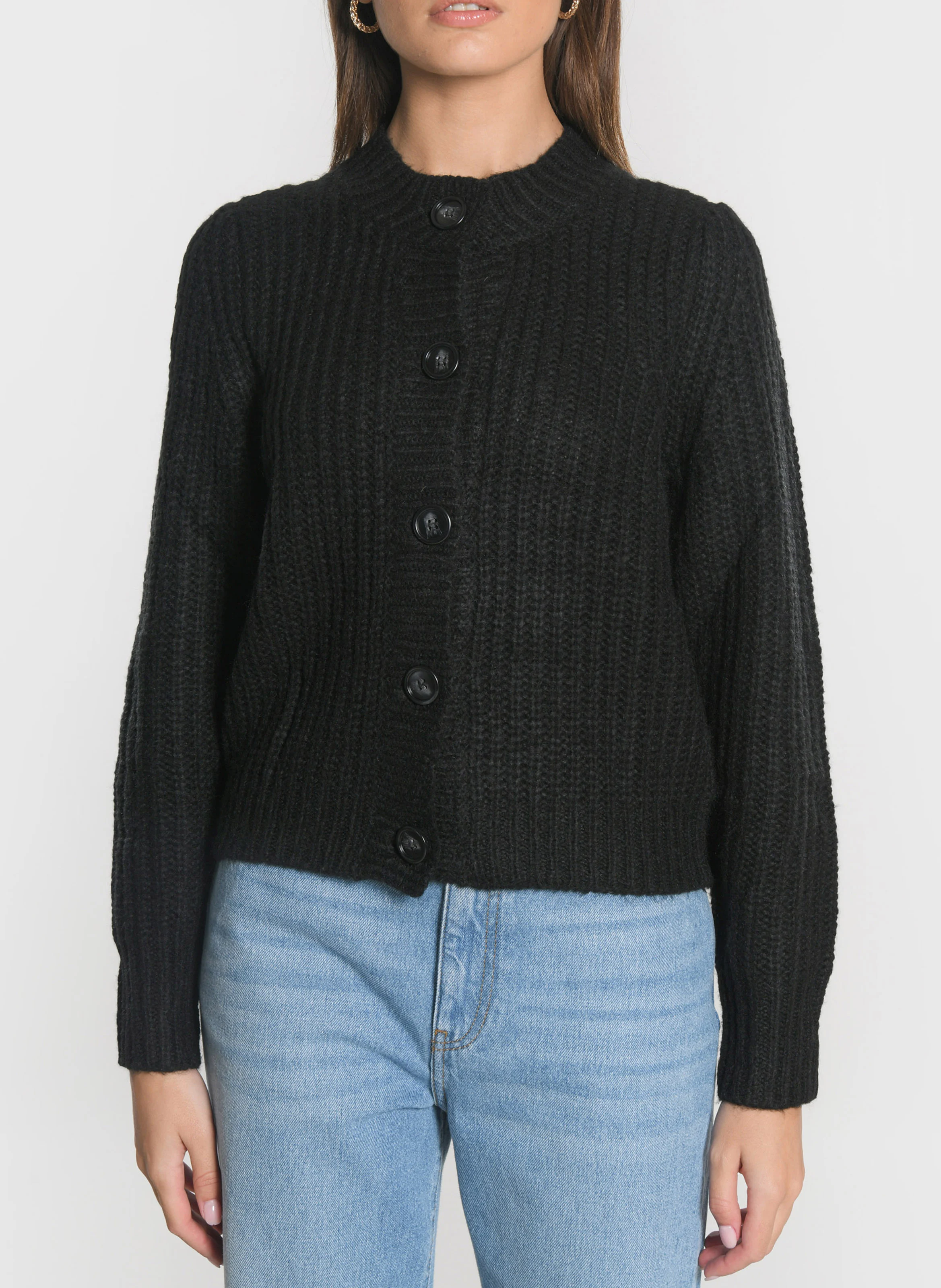 LANA - Gilet en maille | Noir