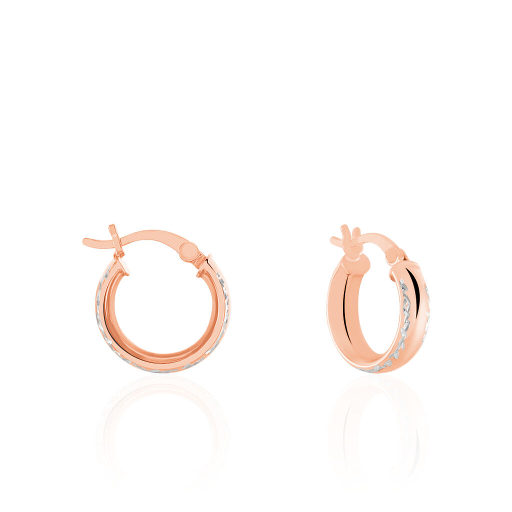 Créoles Argent Rose Ava