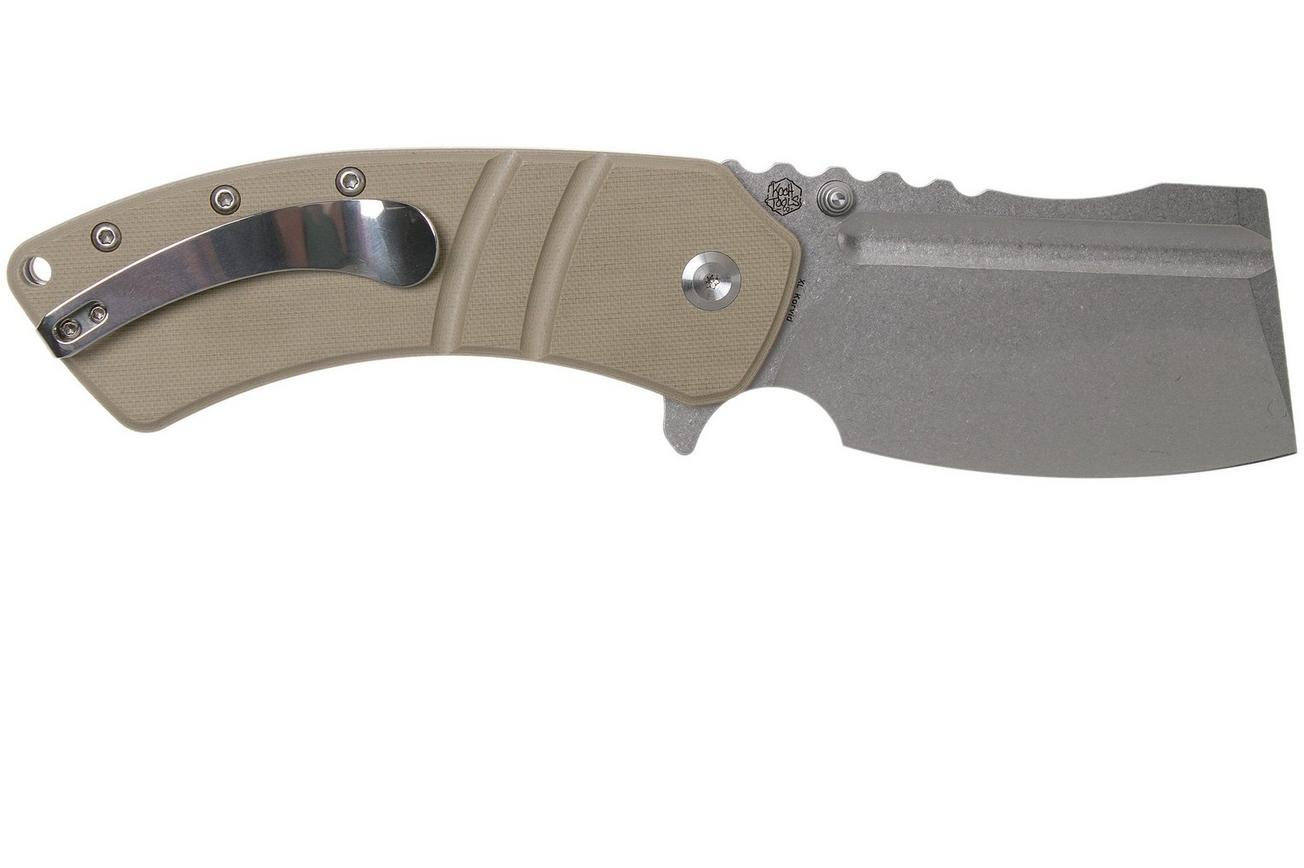 Kansept XL Korvid T1030A5 Satin, Sand G10 zakmes, Justin Koch design