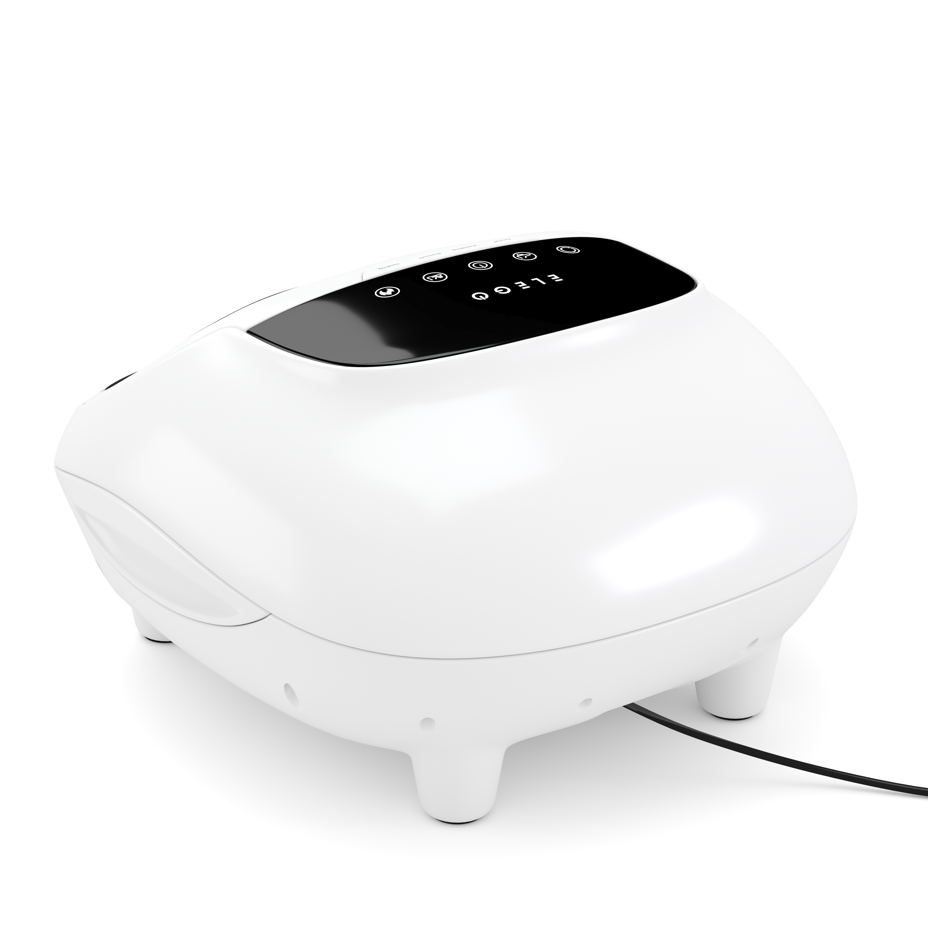 Shiatsu Fussmassagegerät mit Wärmefunktion weiss/schwarz