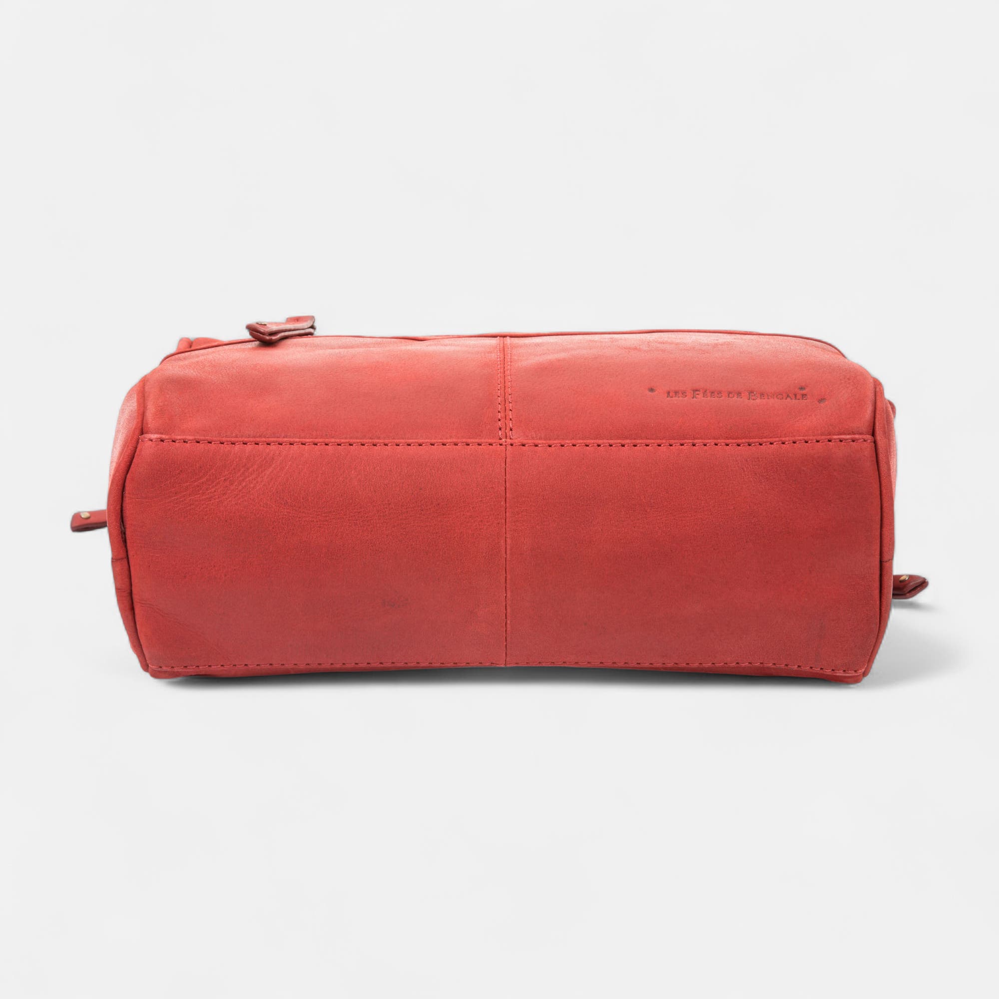Sac bandoulière en cuir rouge