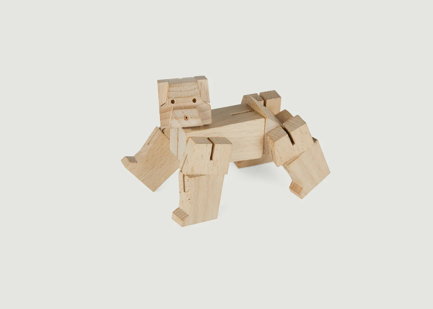 Cube Ours en Bois Articulé Kikkerland