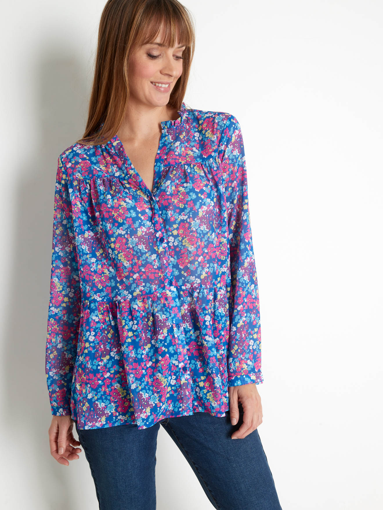 Blouse ample en voile