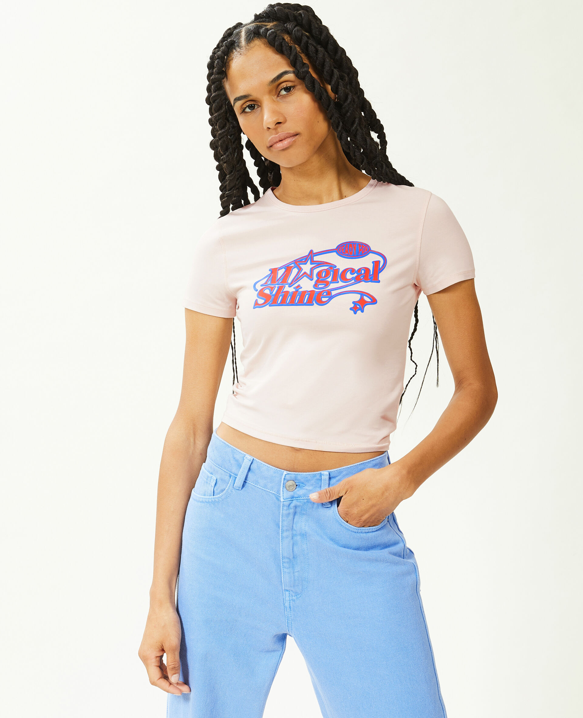 T-shirt cropped - Blanc