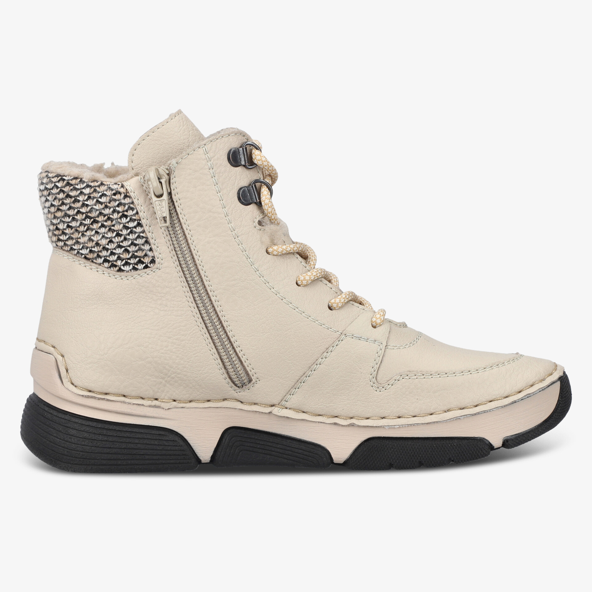 rieker Damen Schnürstiefeletten weiß
