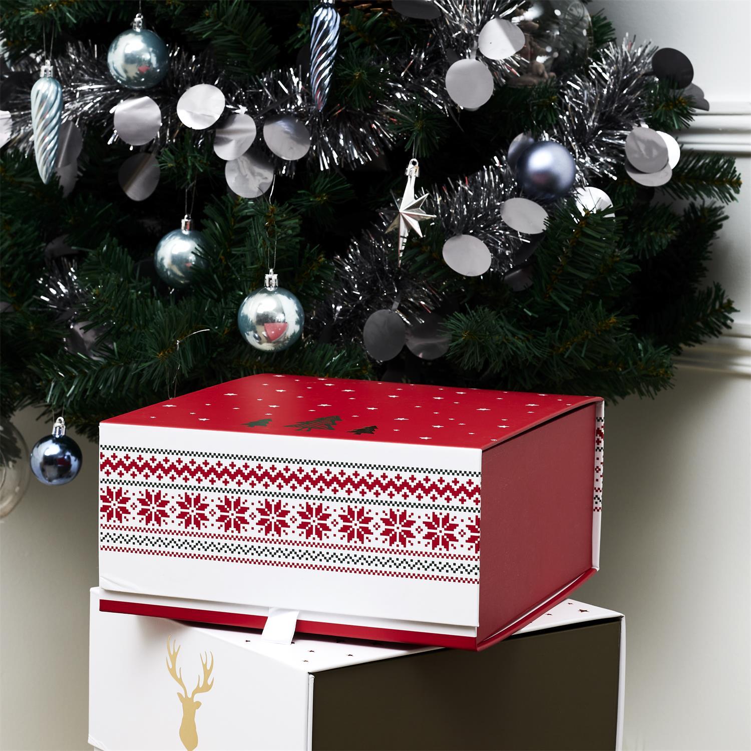 BOITE CADEAU NOEL 25X25X12CM