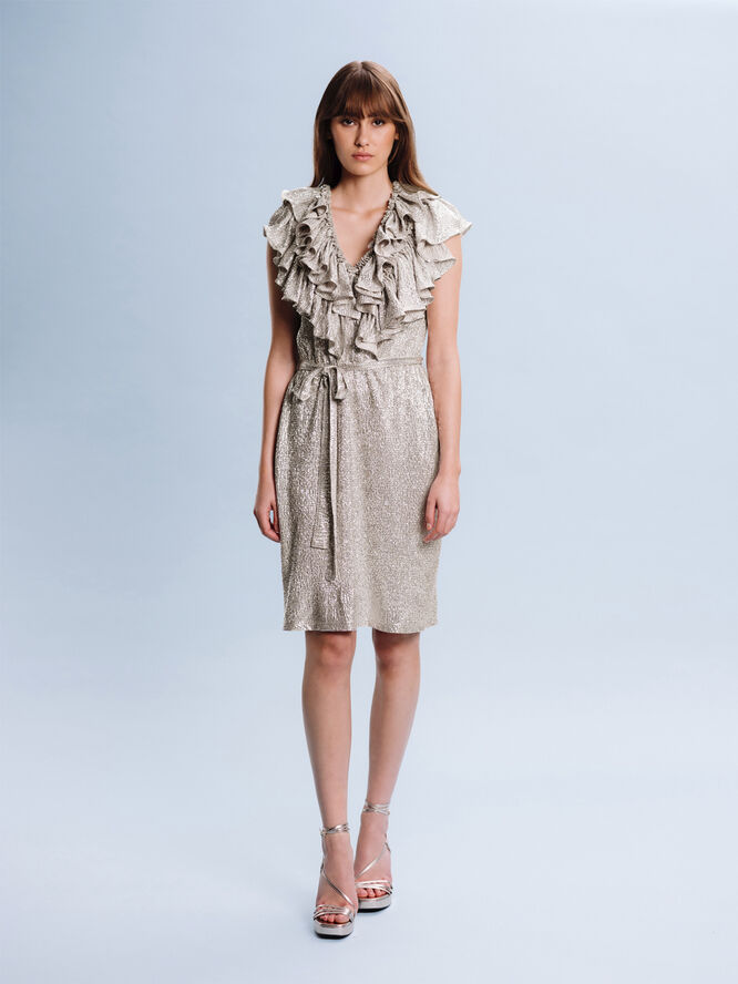 Ida Sjöstedt EMMY DRESS Mushroom silver