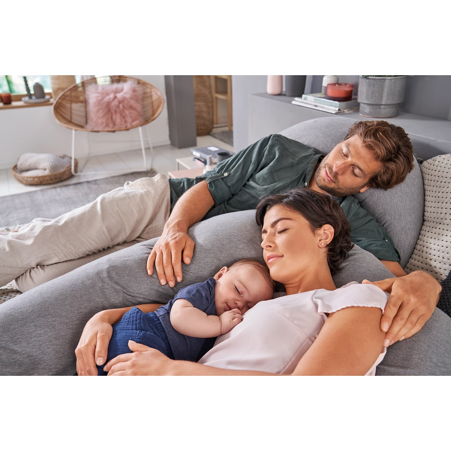 THERALINE Original Stillkissen inkl. Bezug Sandbeige Musselin