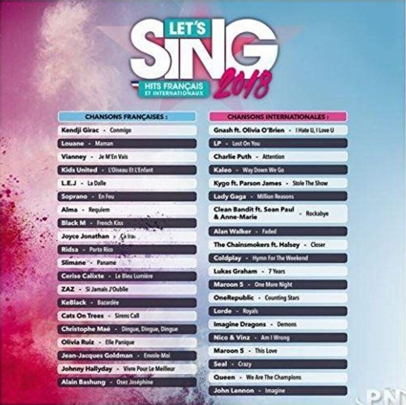 Let's Sing 2018 - Fransk - PS4