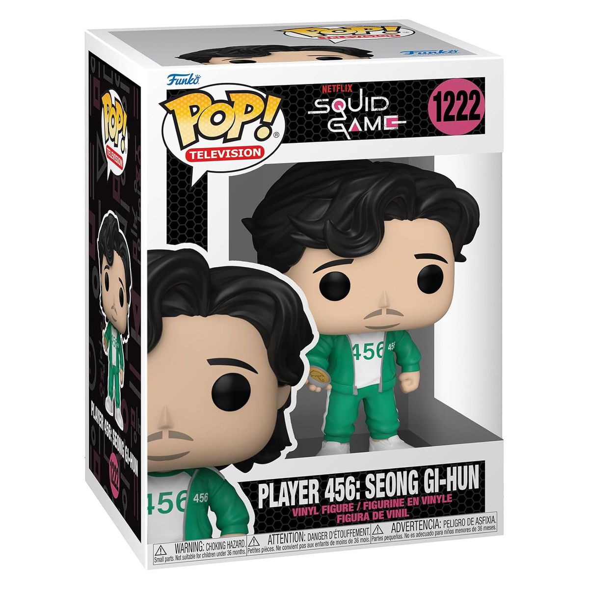 DIV FK64795 - Funko POP! - Netflix Squid Game - Vinyl-Figur, Seong Gi-Hun, Nr. 1222, ca. 9 cm